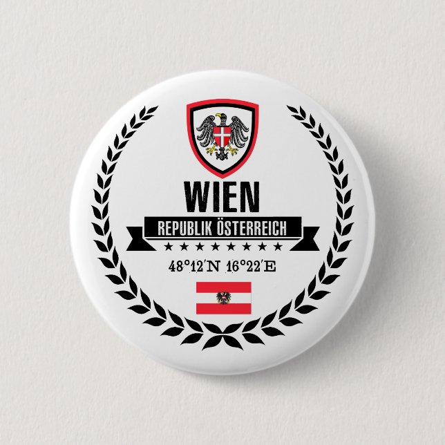 Wien Pinback Button (Front)
