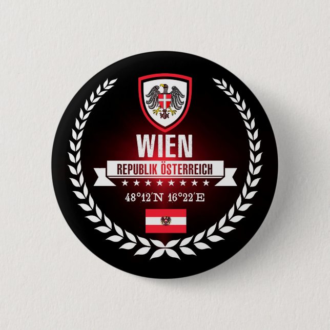 Wien Pinback Button (Front)