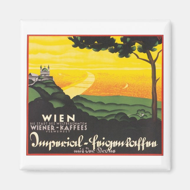 Wien Travel Poster Magnet (Front)