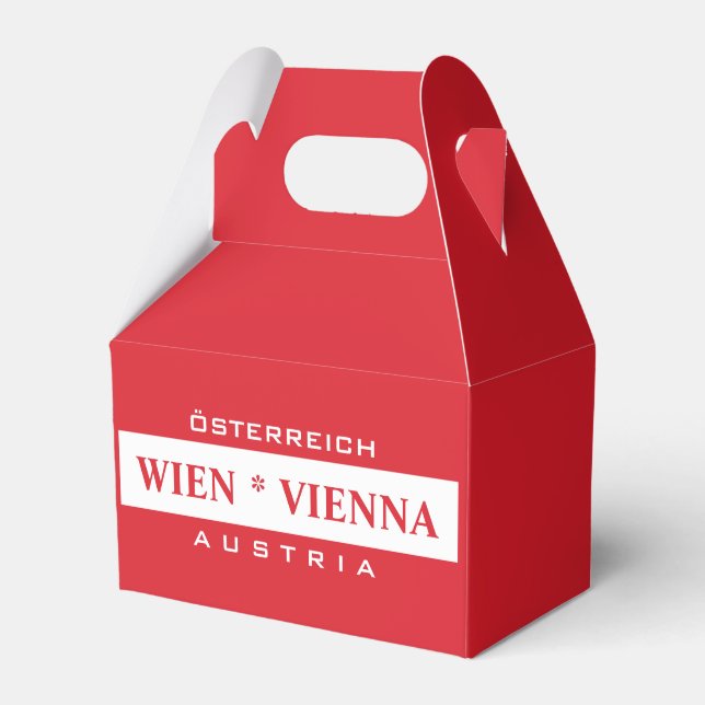 Wien - Vienna custom favor boxes (Front Side)