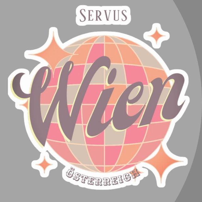 Wien Vienna Österreich Austria Retro  Sticker (Creator Uploaded)