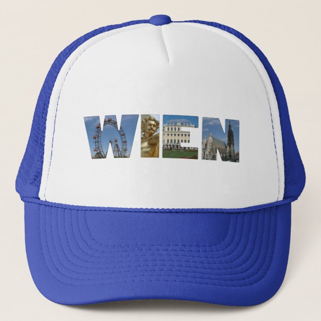 Wien Vienna Vienne Austria Autriche Trucker Hat (Front)