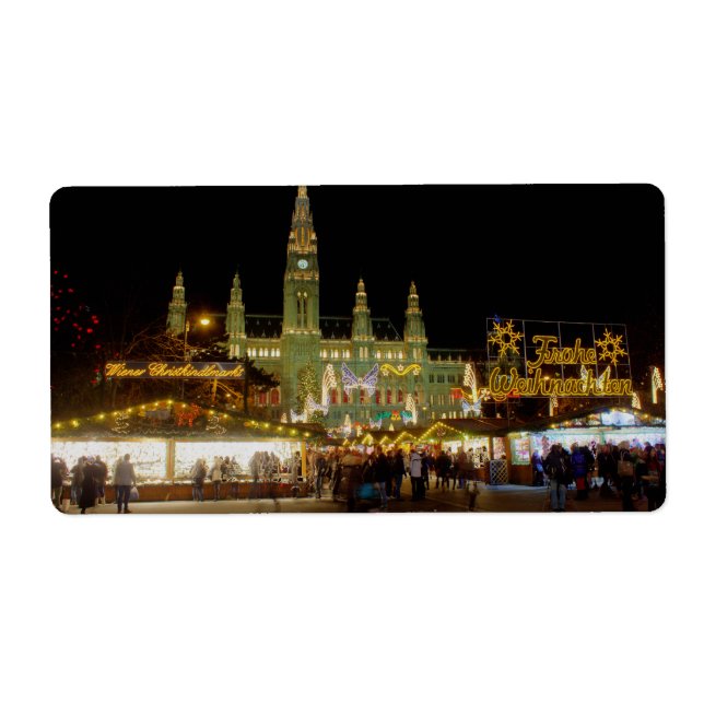 Wiener Christkindlmarkt Label (Front)