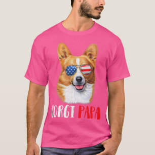 Wiener Dad Corgi Dad Dog Corgi Lovers T-Shirt