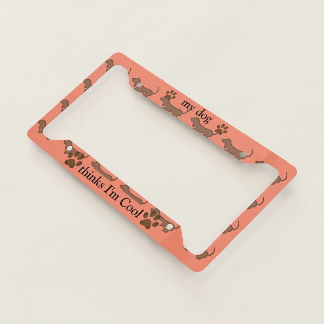 Wiener Dog | Dachshund | Hound Dog License Plate Frame (3/4)