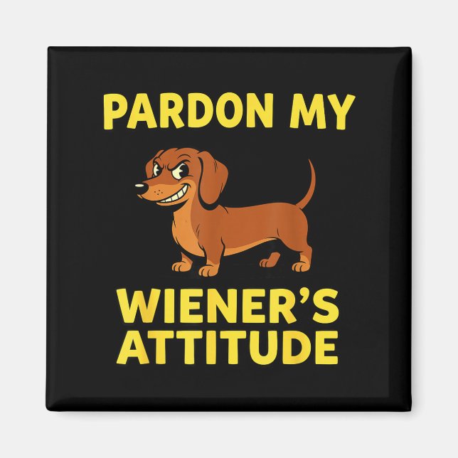 Wiener Dog Dachshund  Magnet (Front)