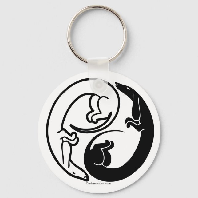 Wiener Dog Harmony Keychain (Front)