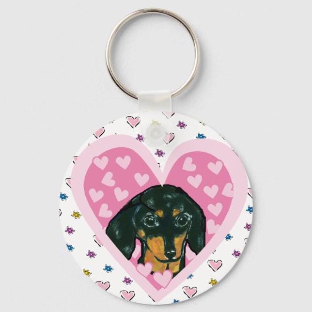 Wiener Dog Keychain (Front)