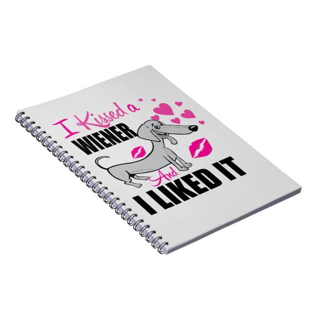 Wiener Dog Kiss Notebook (Right Side)