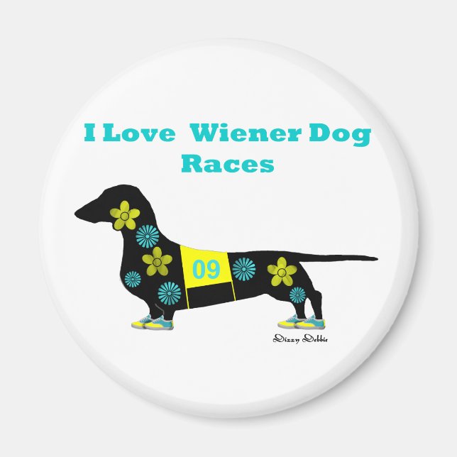 Wiener Dog Races Magnet (Front)