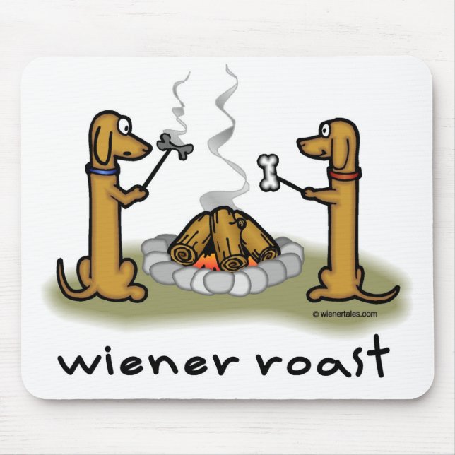 Wiener Dog Roast Mousepad (Front)