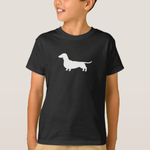 Wiener Dog Silhouette   Short Haired Dachshund T-Shirt