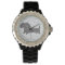 Wiener Dog Watch Trendy Gray Chevrons