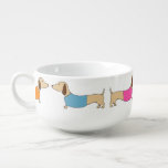 Wiener Dogs Colorful Sweaters Soup Mug Bowl at Zazzle