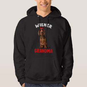 Wiener Grandma Funny Dachshund Grandma Doxie Dog L Hoodie
