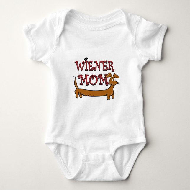 Wiener Mom Oktoberfest Baby Bodysuit (Front)