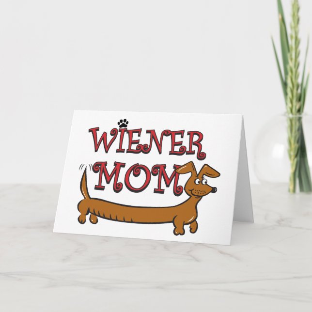 Wiener Mom Oktoberfest Card (Front)