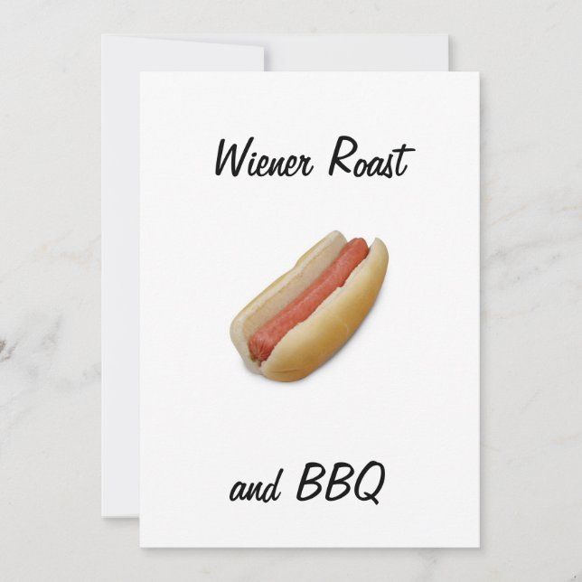 WIENER ROAST/BBQ INVITATION (Front)