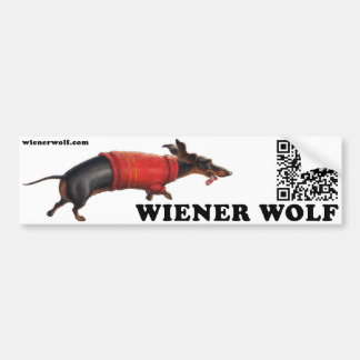 Wiener Wolf Bumper Sticker