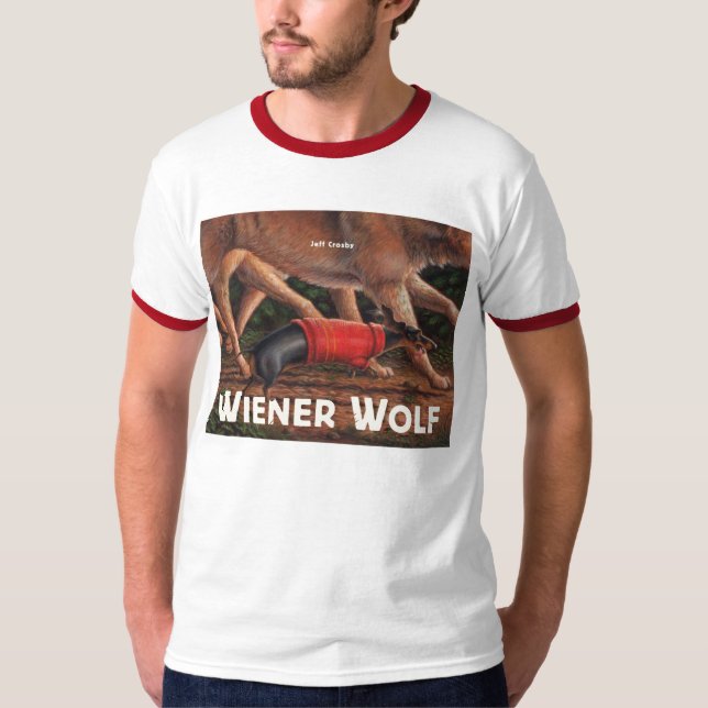 Wiener Wolf men's color collar shirt (Front)
