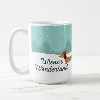 Wiener Wonderland Dachshund Gift Doxie Dads Moms Coffee Mug
