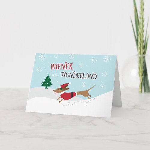 Wiener Wonderland Holiday Card
