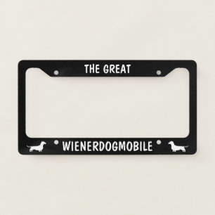 Wienerdogmobile Dachshunds Wiener Dogs Custom License Plate Frame