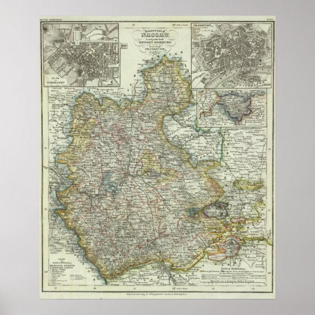 Wiesbaden and Frankfurt Germany Poster (Front)