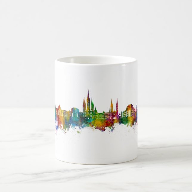 Wiesbaden Germany Skyline Coffee Mug (Center)
