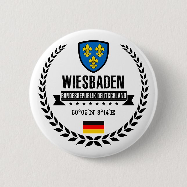 Wiesbaden Pinback Button (Front)