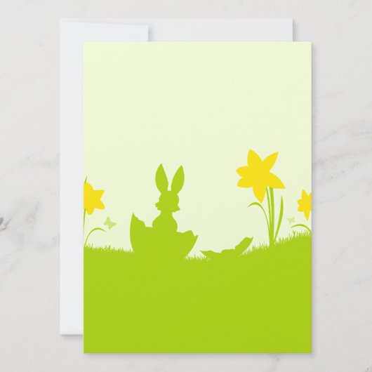 Wiese Osterhase Narzissen (Front)