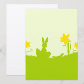 Wiese Osterhase Narzissen (Front/Back)