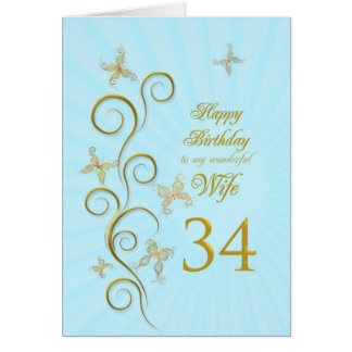34th Birthday Cards | Zazzle