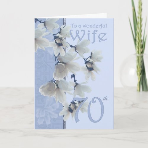 Wife 70 Birthday - Birthday Card Wife