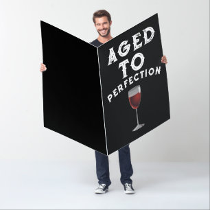 WIFE - AGED TO PERFECTION BIRTHDAY BIGGEST CARD