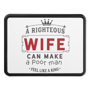 Wife Art A Righteous Wife Hitch Cover