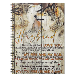 Wife Art To My Husband I Love You Notebook