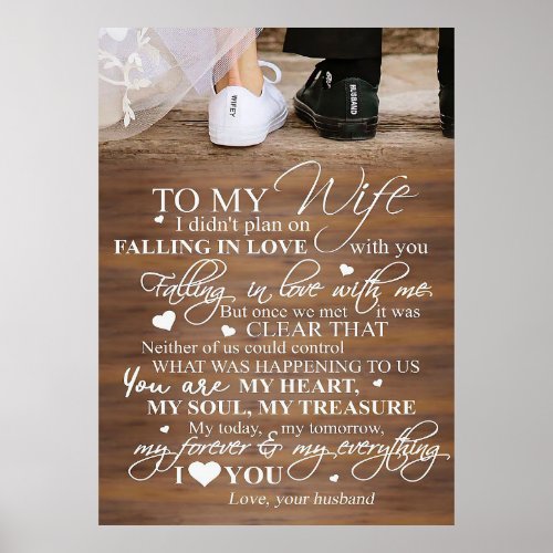 Wife Art To My Wife Falling In Love Poster