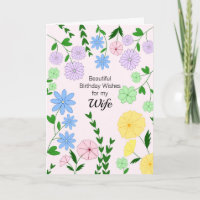 Wife Birthday Card