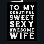 WIFE BIRTHDAY ROMANTIC GIANT BIG GREETING CARD<br><div class="desc">BEAUTIFUL COMPLIMENTARY ROMANTIC BIRTHDAY CARD FOR WIFE. IT'S A GIANT CARD AND SHE WILL LOVE IT!</div>