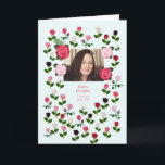Wife, Birthday, Roses Card<br><div class="desc">A beautiful birthday card full of roses. Add a picture of your wife to make a personal birthday card. She is sure to love this special card on a birthday.</div>