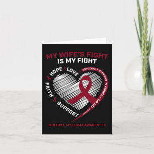 Wife Blood Cancer My Wife's Fight Multiple Myeloma Card