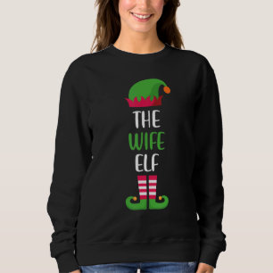 Wife Elf Family Matching Group Christmas Pajama Sweatshirt