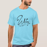 Wife Est. 2024 Just Married  T-Shirt<br><div class="desc">Click on our brand name for matching designs, Wife Est. 2024 and Husband Est. 2024. Established Mr. and Mrs, or Wife and Husband. Perfect for just married or engaged men and women, bride and groom. Great for engagement or marriage, wedding and honeymoon. Lightweight, Classic fit, Double-needle sleeve and bottom hem...</div>