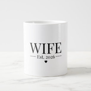 Wife Established 2026 Giant Coffee Mug