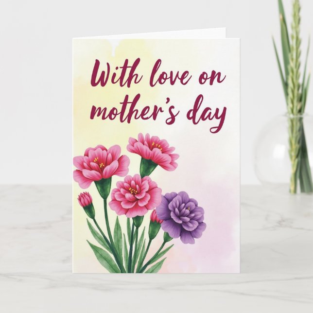 Wife Floral Love Card (Front)