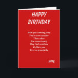 Wife fortieth birthday cards<br><div class="desc">Fortieth birthday greeting cards with dedication to a special wife</div>