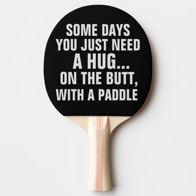 WIFE FUNNY HUG WITH SPANKING NEW PADDLE  (Front)