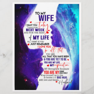 Wife Gift Letter To My Wife Love From Husband Letterhead