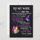 Wife Gifts | Letter To My Wife From Husband Invitation<br><div class="desc">Wife Gifts | To My Wife The Day I Met You So I Love You</div>